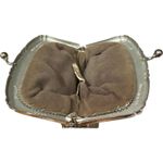 Whiting & Davis Vtg 1940s  Gold Mesh Finger Purse Clutch Coin Holder Kisslock US Photo 2