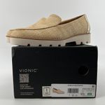 Vionic  Women 6.5 WIDE Kensley Slip‎ On Loafer Natural Raffia Bohemian Arch NWB Photo 1