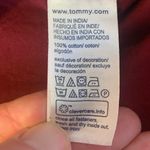 Tommy Hilfiger  Poplin Shirt Dress Large Burgundy NO Belt Photo 3