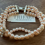 Trifari  Pink Pearl Bracelet Photo 0