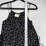 Maeve Polka Dot Finley Jumpsuit Wide Leg Drawstring Black Size US 0 UK 4 Photo 6