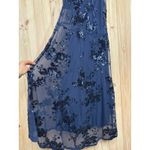 Lulus NWT  Valhalla Navy Blue Sequin Lace-Up Maxi Dress Banquet Gala NYE Glam L Photo 6