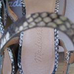 Madewell  Womens Size 8 Snake Heeled Sandal Shoes Photo 8
