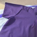 Purple Short Sleeve Zip Photo 2