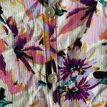 NWT I. N. WO SIZE 3X FLORAL BLOUSE WITH TASSEL TIES FAUX BUTTONS FLOWY Pink Photo 10