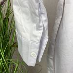 100% Cotton Long Sleeve Button Front Open Skirt Midi Prairie Shirt Dress XL White Photo 4