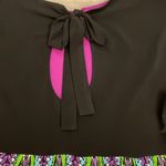 London Times Multicolor Cap Sleeve Above the Knee Dress Keyhole Back Size 10 Photo 7