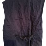 Vintage 90s Paul Harris Design Quilted Vest Size Large Boho Top Floral Patchwork Blue Photo 5