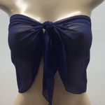 Zuliana Dark Blue Mesh Boob Tube Top. Made in USA. New With Tags Size undefined Photo 0