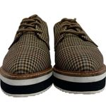 Halogen X Atlantic Pacific Womens 6.5 Brown Oxford Platform Gabriela Plaid Photo 6