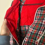 American Vintage vintage 90s 1990s 80s 1980s retro aesthetic  Russ red green navy blue plaid zip Photo 2