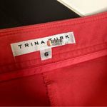 Trina Turk North Beach Front Slit Cropped Pants Coral Salmon Pink Orange sz 6 Photo 10