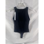 CRZ Yoga  Bodysuit Womens High Neck Black Ashes Thong Sleeveless XS 0-2 NEW Photo 1