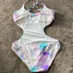 Pusheen  Mermaid Seahorse Tye Dye One Piece Swimsuit SIZE XL Photo 4