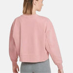 Nike Dri-FIT Get Fit Training Sweatshirt Pullover Oversized Cropped Blush Pink L Photo 2