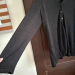 J.Jill | Linen Blend Black Flyaway 3 Button Cardigan Sweater | Size Large Photo 1