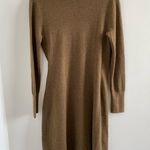 prAna Brown Bryce Bluff Long Sleeve Sweater Knit Wool Blend Dress Size Medium Photo 7