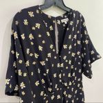 Whistles Edelweiss Button Front Culotte Jumpsuit Black Floral Size 6 Photo 5