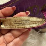 Sam Edelman Stylish Purple and Gold Women's Sandals Photo 7