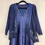 Komarov Beaded Charmeuse & Chiffon Tiered Dress with Jacket Size L Photo 4
