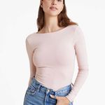 Nuuds Open Back Bodysuit In Ribbon Photo 0