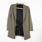 All Saints Aleida Lightweight Tri Blazer Olive Army Tarmac Green Photo 2