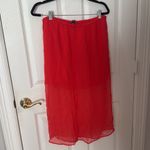 J.Crew NWT  orange Sheer Skirt medium Photo 3