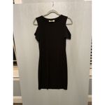 Michael Kors  Black Cold Shoulder T-Shirt Dress Size S Photo 4