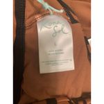 Kona Sol Womens Zebra Print Cross Tie Back Bikini Top Brown Black  Size Small Photo 4