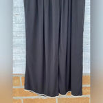 CAROLINA BENOIT MARRAKECH BLACK PANTS WITH PEARLED HEM SMALL Black Photo 7