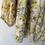 Unique spectrum  Blouse Peasant XL Floral‎ Button Front 3/4 Sleeve Rayon Top Photo 6