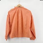 Cleobella NEW NWT  Phoenix Oversized Cotton Top XS Coral Orange Swiss Dot‎ Ruffle Photo 8