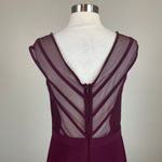 Burgundy Red Backless A Photo 5