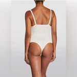 Spanx NWT  Shaping Satin Thong Bodysuit - white size small Photo 2