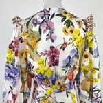 Farm Rio NWOT  Greek Garden Long Sleeve Plunge Neck Cotton Romper Size XS Photo 14