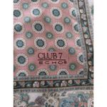 Club 7 Echo Silk Chiffon Scarf Pink Paisley Print Japan Made Boho Vintage Photo 3