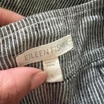 Eileen Fisher  Skirt A-Line Blue & White Railroad Stripe Hemp Skirt Size L Photo 7
