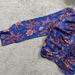 Free People Women’s I Got You Floral Long Sleeve Top Boho Festival Royal Combo S Photo 10