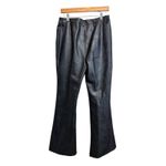 Shinesstar Faux vegan Leather Flare Pants Women's Trousers Black Size L NEW Size L Photo 6