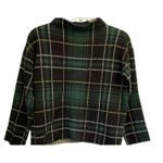 Ann Taylor  Green Plaid Long Sleeve Turtleneck Womens Sweater XSP‎ Photo 2