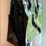 Coach Signature C Embossed Patent leather satchel shoulder bag. Black. Photo 1