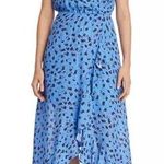 Parker Betty Silk Maxi Dress Blue Floral Size Small Photo 0