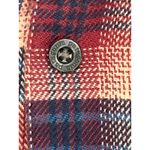 Patagonia  Organic Cotton Plaid Flannel Shirt Women Size 10 Red Blue Sustainable Photo 8