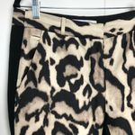 Diane Von Furstenberg  Mary Mikado Wool & Silk Pants Animal Print Photo 5