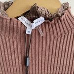English Factory NWT Turtleneck Knit Lace Top Photo 1