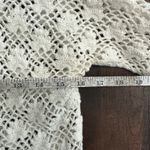 VTG Hunters Run Crochet Flower Cardigan Sweater Cream Size L Cottagecore Peasant White Size L Photo 6
