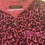 Ed Hardy  love kills slowly PINK LEOPARD print hoodie size XL Photo 11
