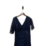 Betsy and Adam  Women's Lace-Top Waterfall-Detail Gown Size 14W Photo 11