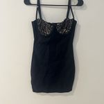 superdown  Revolv Inez Lace Bustier Mini Dress in Black Size Small Photo 4