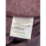 Poetsky Mauve Wide Neck Oversized Long Sleeve Stretch Top Women's Size 3XL Red Photo 5